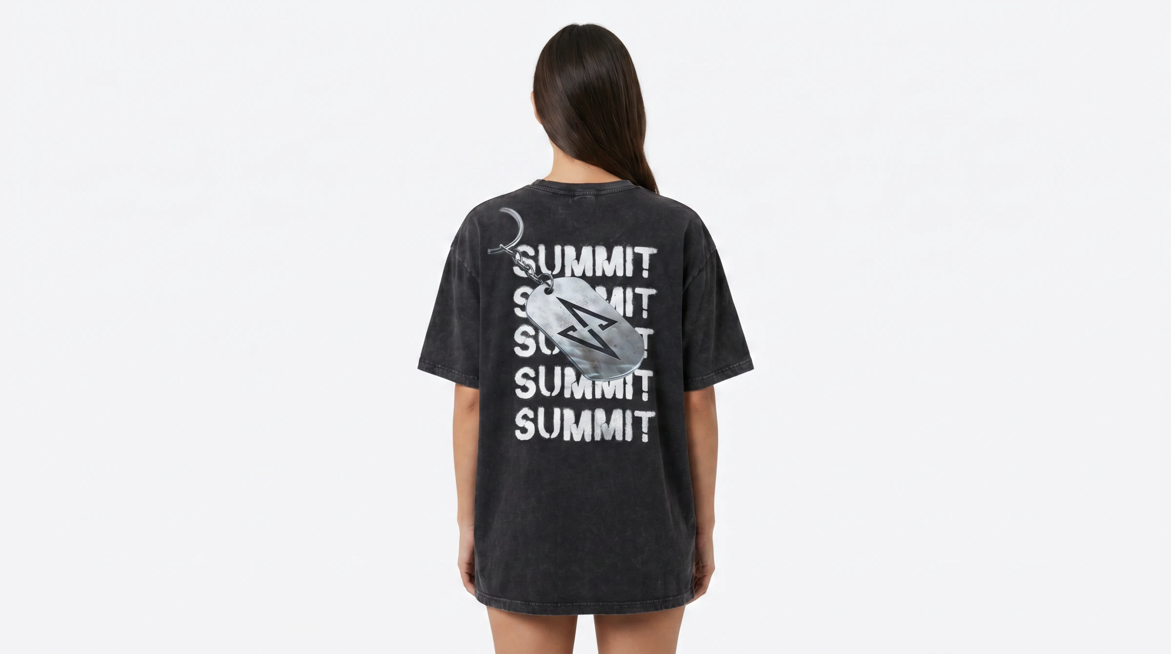 Summit Tee – Rücken, Stencil-Print